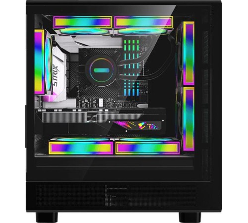 корпус Formula V Line Air Mesh G2 Black, MATX, USB3.0*2, FRONT 2x120mm FRGB, REAR 1x120mm FRGB