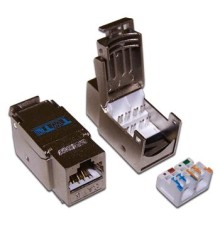  Модуль Keystone RJ45, Cat.6, STP, 90 градусов, белый