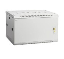 19" настенный шкаф  6U 600х450, металл. передняя дверь, серый (плоск. упак)