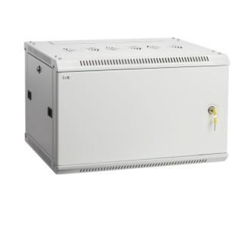 19" настенный шкаф  6U 600х450, металл. передняя дверь, серый (плоск. упак)