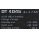 Батарея DELTA серия DT, DT 4045, напряжение 4В, емкость 4.5Ач (разряд 20 часов),  макс. ток разряда (5 сек.) 60А, макс. ток заряда 1.35А, свинцово-кислотная типа AGM, клеммы F1, ДxШxВ 70х47х101мм., вес 0.5кг., срок службы 5 лет./ Battery DELTA series DT,