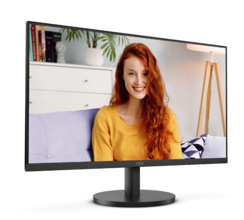 Монитор 27' AOC U27B3A 3840x2160, WLED, 16:9, IPS, 350 cd, 1000:1, 20M:1, 4ms, 178/178, HDMI*2, DP, 60 Hz, Speak, Tilt, HAS, VESA, Внутр, Black, 3y