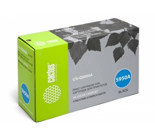 -/ Картридж лазерный Cactus CS-Q5950A Q5950A черный (11000стр.) для HP CLJ 4700