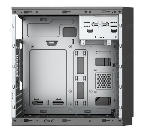 Корпус без блока питания/ Case Foxline FL-702, mATX, 1x5.25EXT, 1x3.5EXT, 2x3.5INT, 2xUSB2.0, HDA, w/o FAN, w/o PSU