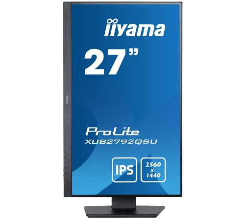 27'' 16:9 2560х1440(WQHD) IPS, Нет, 350cd/m2, 1000:1, 80M:1, 5ms, DVI, DP, USB-Hub, Height adj, Tilt, Swivel, Speakers, Black (Вскрытая упаковка)