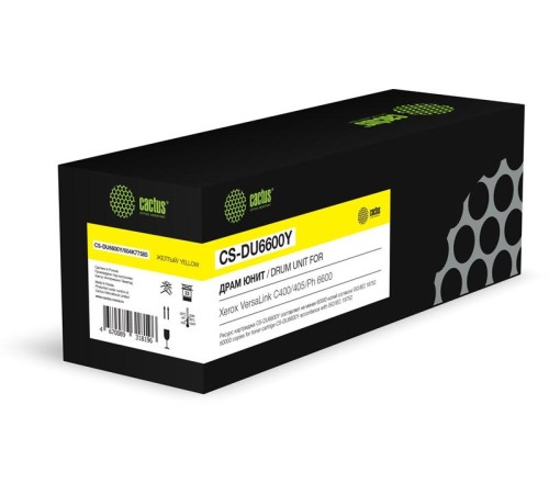 Блок фотобарабана Cactus CS-DU6600Y 604K77585 желтый цв:60000стр. для VersaLink C400/405/Ph 6600 Xerox Блок фотобарабана Cactus CS-DU6600Y 604K77585 желтый цв:60000стр. для VersaLink C400/405/Ph 6600 Xerox