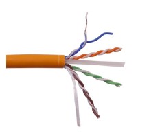 кабель Кабель LANMASTER U/UTP, 4 пары, Кат. 6, с перегородкой, 550Mhz, LSZH, нг(A)-HF, оранжевый, 305 м