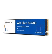 Твердотельный накопитель Western Digital Blue SN580 SSD M2.2280 PCIe 4.0 1Tb, 4150MBs/4150MBs, TBW 600, WDS100T3B0E, 1 year