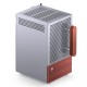 Корпус без блока питания/ Case JONSBO T6, Desktop SFF, TG, no fan, 1xUSB-A 3.2 + 1xUSB-C 3.2, mITX Silver