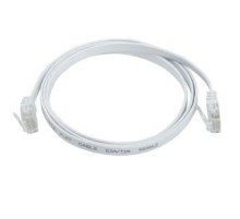 ITK Коммутационный шнур плоский кат.6 UTP 1м белый