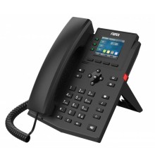 Телефон Fanvil X303, 4 SIP-акк., 2,4", 320x240 Цвет. экран, БП в компл., 2x100 Mbps