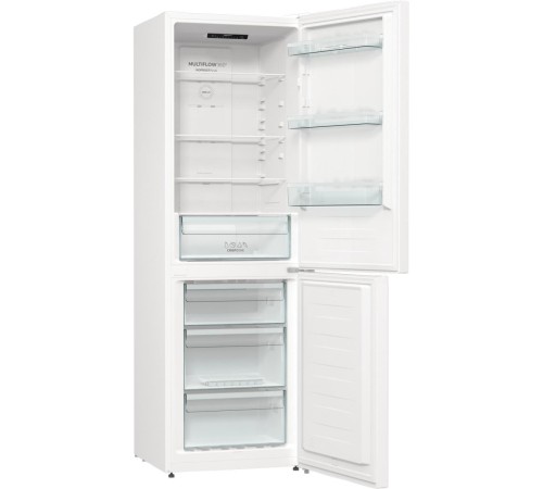 Холодильник Gorenje/ Холодильник Gorenje, отдельностоящий, объем 320 л (210+110 л), No Frost Plus, Multiflow 360, быстрое замораживание, цифровой дисплей, электронное управление, энергоэффективность А++, уровень шума 38 дБ, цвет белый