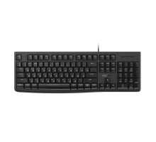 Клавиатура проводная Dareu LK185 Black (черный), мембранная, 104 клавиши, EN/RU, 1,8м, размер 440x147x22мм (Вскрытая упаковка)