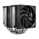 Кулер для процессора/ CPU Cooler PCCooler RZ620 (260W, 4-pin PWM, 157.5mm, Al/Cu, 6x6mm, 2x120mm, 86.73CFM, 32dBA, 2000RPM, S: 1851/1700/1200/115X, AM5/AM4, silver, black)