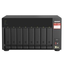 Система хранения данных QNAP SMB QC 2,2GhzCPU/8Gb(upto64Gb)/upto 8HDD, up to 24 with TL-D800C/SATA(3,5'' 2,5")/ 4xUSB3.2/2xExp.slot/2x2,5Gb/iSCSI/1xPS/3YW TS-873A-8G-EU-RU