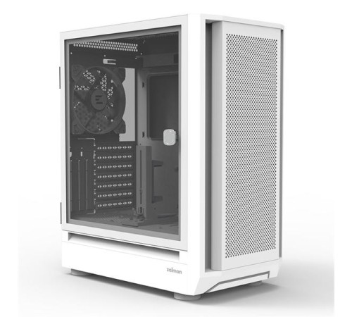 корпус ZALMAN i6, EATX, WHITE, FRONT MESH, WINDOW, 2x3.5", 3x2.5", 1xUSB2.0, 1xUSB3.0, 1xUSB Type C, FRONT 3x140mm RGB LED, REAR 1x140mm RGB LED (погнута планка на задней панели)
