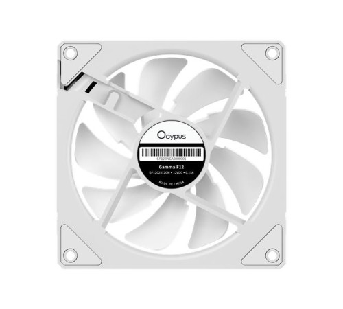 Вентилятор для корпуса Ocypus Gamma F12 WH ARGB, 120x120x25mm, 4-PIN PWM, 800-1600 RPM, 31 DBA MAX, HYDRO BEARING