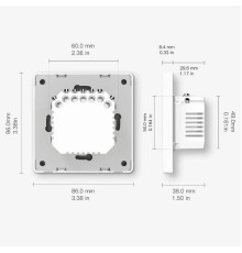 Выключатель (одноклавишный) Moes ZigBee Smart Switch серый модели SR-ZS