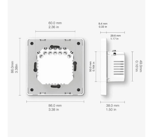 Выключатель (одноклавишный) Moes ZigBee Smart Switch серый модели SR-ZS Выключатель (одноклавишный) Moes ZigBee Smart Switch серый модели SR-ZS