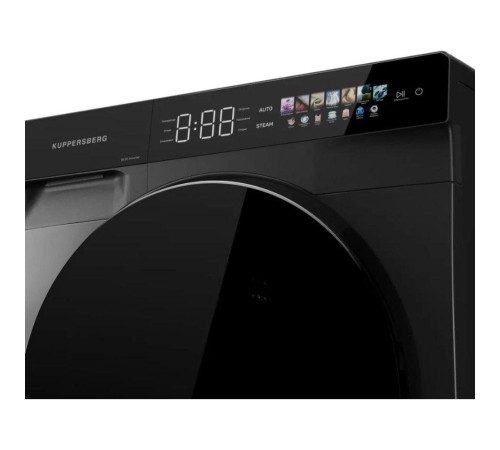Стиральная машина KUPPERSBERG/ Стиральная машина KUPPERSBERG, High-Tech, загрузка 12 кг, 16 программ, 1200 об/мин. сенсорное управление, инверторный двигатель, функция пара, отложенный старт, самодиагностика, блокировка от детей, энергоэффективность А+++,