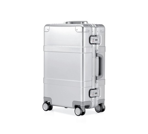 Чемодан NINETYGO Metal Luggage  24" серебристый 105001 (Вскрытая упаковка)