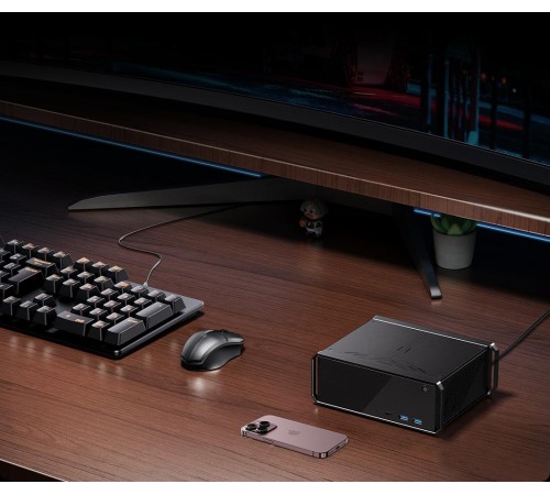 Компьютер/ Chuwi CoreBox  Intel Core i5 12450H(2Ghz)/16384Mb/512PCISSDGb/Int:Intel Iris Xe Graphics/BT/WiFi/war 1y/0.865kg/Grey/Win11Pro + USB3.0*4/HDMI*1/DP*1/RJ45*1/WIFI6,BT5.2/bracket