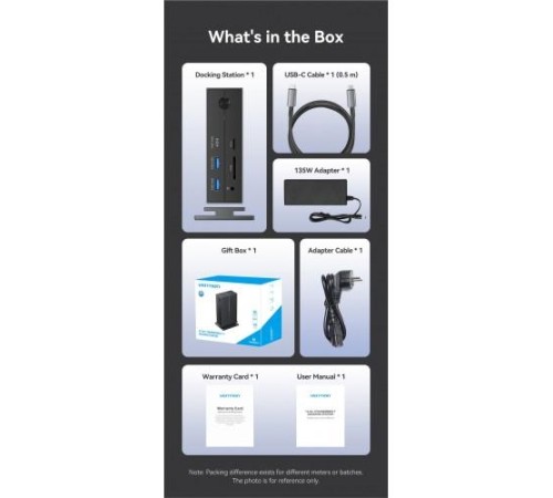 Мультифункциональная док-станция Vention USB Type C 14 в 1 с поддержкой Thunderbolt 4 Мультифункциональная док-станция Vention USB Type C 14 в 1 с поддержкой Thunderbolt 4