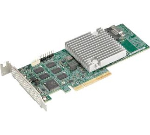 Контроллер Supermicro AOC-S3908L-H8IR-O 8-port/12Gb/s/240 SATA/SAS drives/RAID (0/1/5/6/10/50/60)/8GB DDR4 on-card cache/SlimSASx8