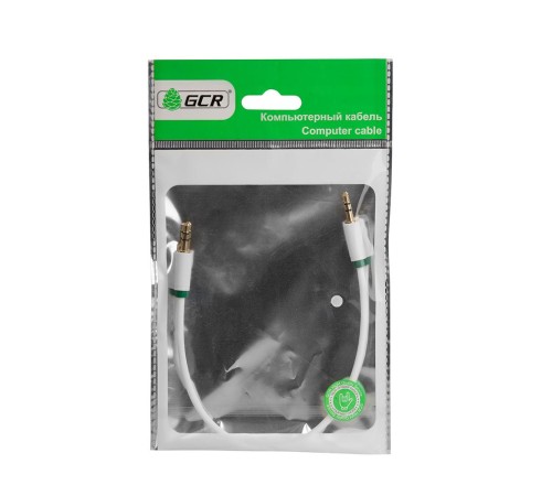 Greenconnect Кабель аудио 1.0m jack 3,5mm/jack 3,5mm белый, зеленая окантовка, ультрагибкий, 28 AWG, M/M, Premium GCR-AVC1662-1.0m, экран, стерео Greenconnect Кабель аудио 1.0m jack 3,5mm/jack 3,5mm белый, зеленая окантовка, ультрагибкий, 28 AWG, M/M, Premium GCR-AVC1662-1.0m, экран, стерео