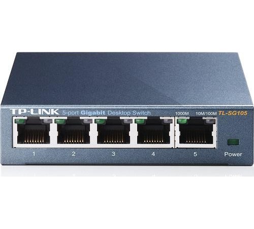 коммутатор TP-Link TL-SG105, 5-Port Gigabit Desktop Switch