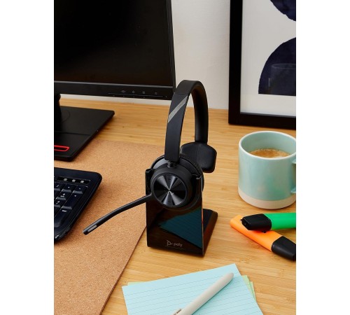 Гарнитура беспроводная/ VOYAGER 4310 UC,V4310 C (COMPUTER & MOBILE) USB-C, MONO BLUETOOTH HEADSET, WITH CHARGE STAND, WORLDWIDE