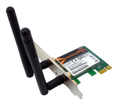 Сетевой адаптер/ DWA-548/10,DWA-548/10/C N300 Wi-Fi PCI Express Adapter, 2x2dBi detachable antennas, 10pcs/pack