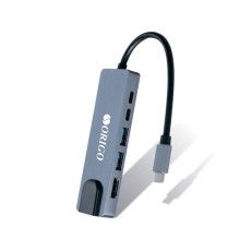 Док-станция/ Док-станция USB-C, 2xUSB 3.0, 1xUSB-C/PD 3.0, 1xUSB-C, 1x1000Base-T, 1xHDMI