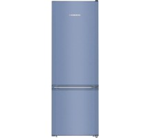 Холодильник Liebherr/ 161.2x55x63, объем камер 212+53, морозильная камера снизу, синий