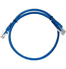 Патчкорд/ Патчкорд литой "Telecom" UTP кат.5е 0,5м синий