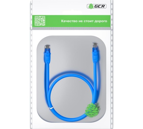 GCR Патч-корд прямой 0.75m UTP кат.6, синий, 24 AWG, ethernet high speed, RJ45, T568B, GCR-52399 GCR Патч-корд прямой 0.75m UTP кат.6, синий, 24 AWG, ethernet high speed, RJ45, T568B, GCR-52399
