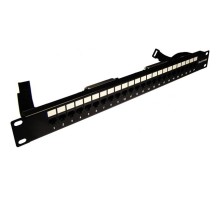 Патч-панель Патч-панель TELCO, 19", 1U, 24 порта RJ-45, контакты 12, 36
