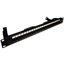 Патч-панель Патч-панель TELCO, 19", 1U, 24 порта RJ-45, контакты 12, 36