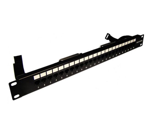 Патч-панель Патч-панель TELCO, 19", 1U, 24 порта RJ-45, контакты 12, 36
