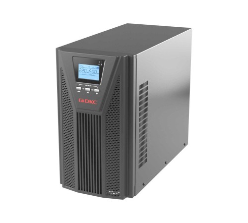 Онлайн ИБП ДКС серии Small Tower, 2000 ВА/1800 Вт, 1/1, 4xSchuko, EPO, USB, RS-232, RJ45, з/у 1А, 6x7Ач Онлайн ИБП ДКС серии Small Tower, 2000 ВА/1800 Вт, 1/1, 4xSchuko, EPO, USB, RS-232, RJ45, з/у 1А, 6x7Ач