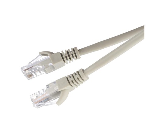 Патч-корд/ Патч-корд GoPower RJ-45 (m)-RJ-45 (m) 3.0м кат.5е ПВХ 26AWG CCA серый в пакете (1/100)