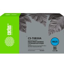 -/ Картридж струйный Cactus CS-T0B30A 982X черный (423мл) для HP PageWide 765dn/780 Enterprise Color