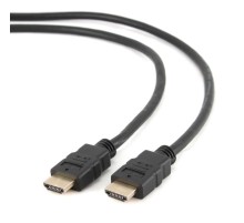 Кабель Cablexpert Кабель HDMI, 19F/19F, v2.0, 4K, 18 Гбит/с, медь, позол.контакты, экран, 1м, черный, пакет
