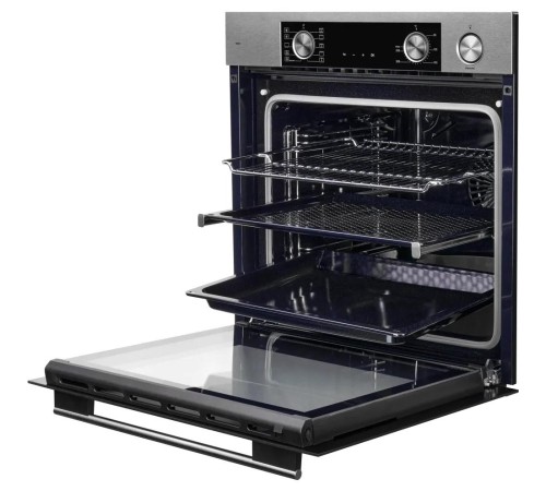 Электрический духовой шкаф Kuppersberg/ 60 см, 80 л, High-Tech, 10 режимов, ПАР, Soft Close, телескопические направляющие, черный/нержавеющая сталь Электрический духовой шкаф Kuppersberg/ 60 см, 80 л, High-Tech, 10 режимов, ПАР, Soft Close, телескопические направляющие, черный/нержавеющая сталь