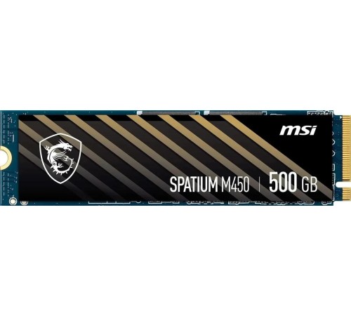 Твердотельный накопитель MSI SSD SPATIUM M450, 500GB, M.2(22x80mm), NVMe, PCIe 4.0 x4, 3D TLC, R/W 3600/2300, IOPs 300 000/550 000, TBW 300, DWPD 0.33 (5 лет) Твердотельный накопитель MSI SSD SPATIUM M450, 500GB, M.2(22x80mm), NVMe, PCIe 4.0 x4, 3D TLC, R/W 3600/2300, IOPs 300 000/550 000, TBW 300, DWPD 0.33 (5 лет)