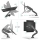 ONKRON кронштейн (держатель) для монитора 13"-32" дюймов настольный, чёрный G80 (Некомплект)
