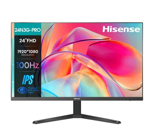Монитор Hisense/ 24"/1920x1080, IPS, 16:9, матовый, 100Гц, время отклика 5мс, 250кд/м2, 1000:1, VGA, HDMI, черный Монитор Hisense/ 24"/1920x1080, IPS, 16:9, матовый, 100Гц, время отклика 5мс, 250кд/м2, 1000:1, VGA, HDMI, черный