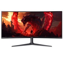 Монитор 34'' ACER Nitro XZ342CUV3bmiiphx,ZeroFrame,Curved 1500R Black,21:9,VA,3440x1440,1ms,400cd,180Hz,2xHDMI(2.0)+1xDP(1.4)+SPK+Audio out,Speakers 2Wx2,sync: FreeSync Premium,hdr: HDR 400,H.Adj.100