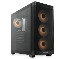Корпус без блока питания/ Case HSPD M740, Mesh Mid Tower, Black, TG, 0.6 SPCC, 4x120mm ARGB (M1) E-ATX, ATX, mATX, mITX 170/400/200mm 4x2.5", 2x3.5", 7xPCI 1xUSB-A 3.0, 1xUSB-C 3.0 460x218x450mm