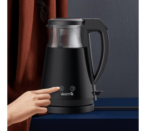 Electric Kettle DEM-SH90W Black, 1.7L, 1700W, thermostat 40-100°C Electric Kettle DEM-SH90W Black, 1.7L, 1700W, thermostat 40-100°C